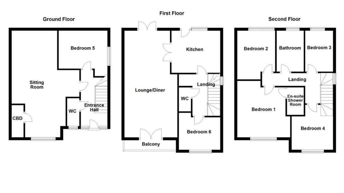 House Of Kaima - 6 Bed Detached Villa Dewsbury Bagian luar foto